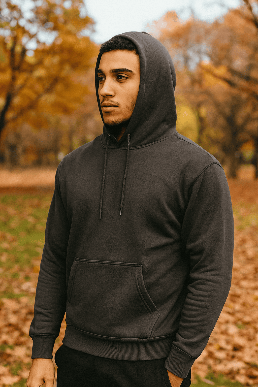 Plain Pullover Hoodie